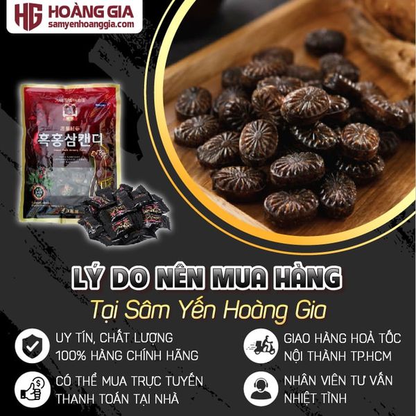 Kẹo Hắc Sâm Hàn Quốc loại tốt 300g
