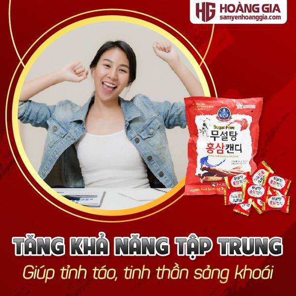 Kẹo hồng sâm Hàn quốc không đường 365 500g