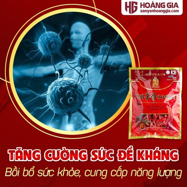 Kẹo Hồng Sâm Vitamin Hàn Quốc 200g