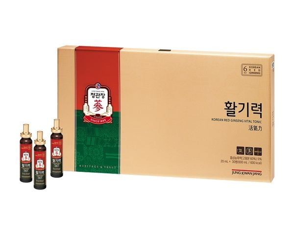 Nước Hồng Sâm KGC Korean Red Ginseng Vital Tonic Hộp 30 ống x 20ml