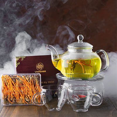 Đông trùng hạ thảo ký chủ nhộng VNherb hộp 40 con