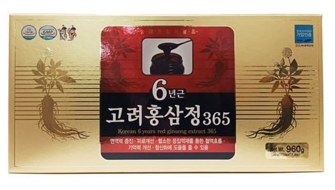 Cao hồng sâm 365 Hàn Quốc 6 năm tuổi 240g hộp 4 lọ