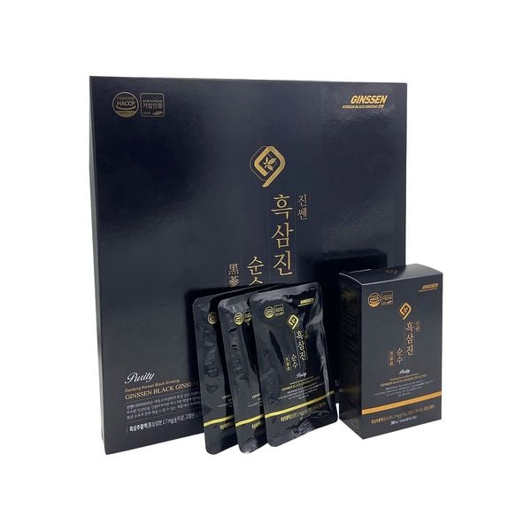 Nước Hắc Sâm Nguyên Chất 100% Daedong Hộp 30 gói 60ml