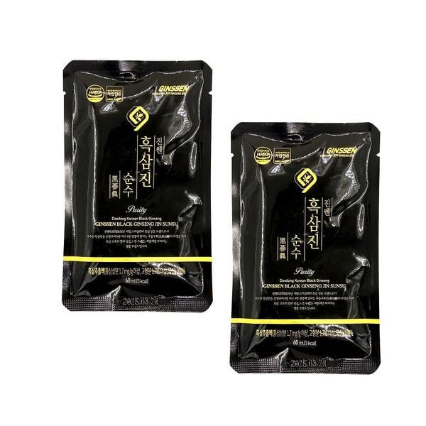 Nước Hắc Sâm Nguyên Chất 100% Daedong Hộp 30 gói 60ml