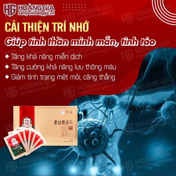Nước Hồng Sâm Hàn Quốc KGC TONIC GOLD hộp 30 gói x 40ml