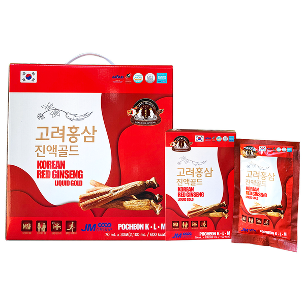 Nước Hồng Sâm Hàn Quốc Gold Pocheon Hộp 30 gói 70ml