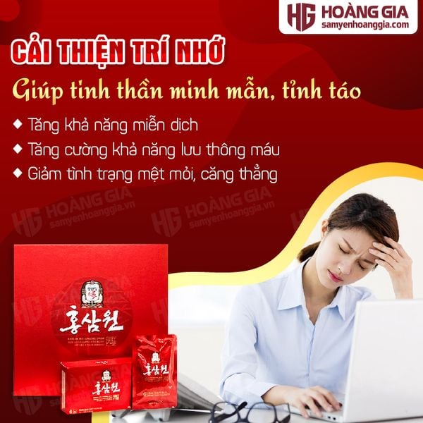 Nước Hồng Sâm Hàn Quốc Won KGC hộp 30 gói x 70ml