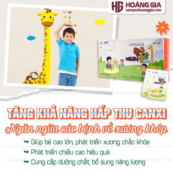 Nước hồng sâm baby cho trẻ 6 -13 tuổi Daedong hộp 30 gói x 20ml