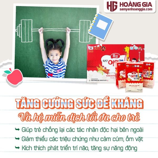 Nước hồng sâm trẻ em hươu cao cổ Bio chính hãng hộp 30 gói