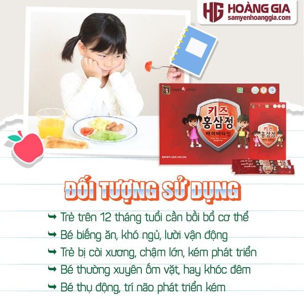 Nước hồng sâm baby SangA Hàn quốc cho trẻ hộp 30 gói 10ml