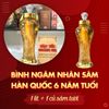 Bình Ngâm Sâm Hàn Quốc 6 năm tuổi 1 Lít 1 Củ