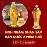 Rượu sâm tươi Hàn Quốc 6 năm tuổi 5 Lít 3 Củ