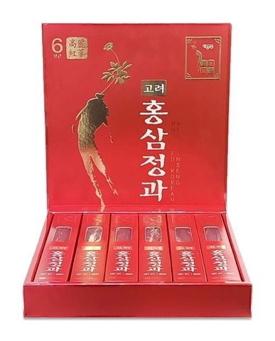 Hồng Sâm Củ Tẩm Mật Ong Hàn Quốc KGS hộp 300g có 6 củ lớn