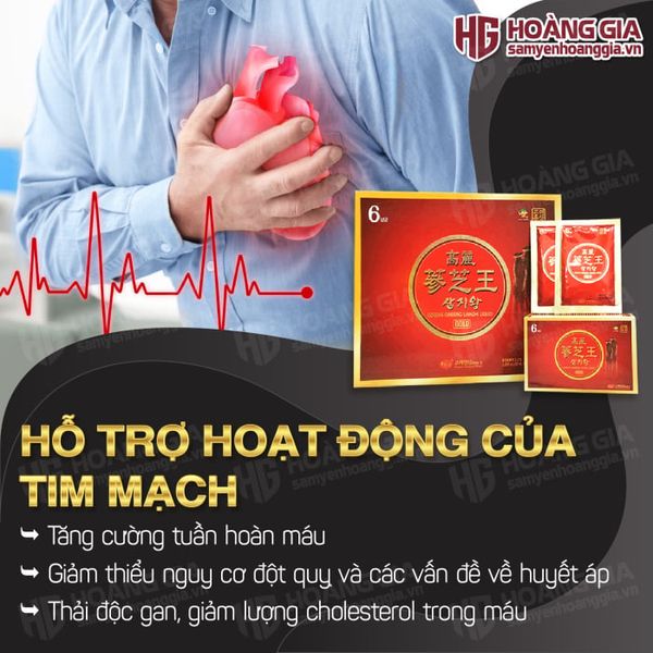 Nước hồng sâm linh chi Hàn Quốc KGS hộp 60 gói x 50ml