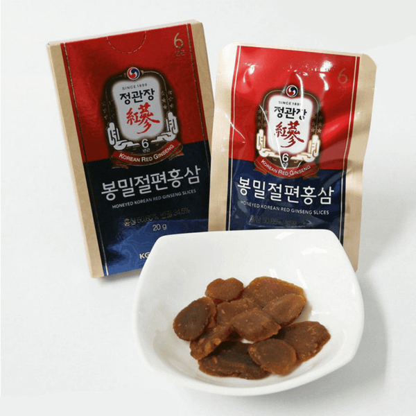 Hồng Sâm Lát Tẩm Mật Ong KGC Honeyed Slices 20g x 12 Hộp