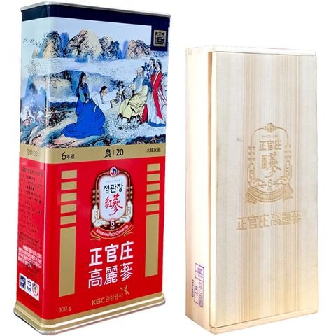 Hồng Sâm Củ Khô KGC Hàn Quốc Hộp 300g số 20 - 14 củ