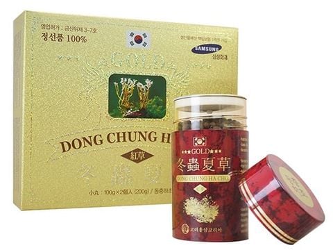 Hộp viên nén đông trùng hạ thảo KIMSAM 2 lọ x 100g