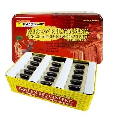 Viên đạm hồng sâm nhung hươu linh chi 60 viên Hàn Quốc