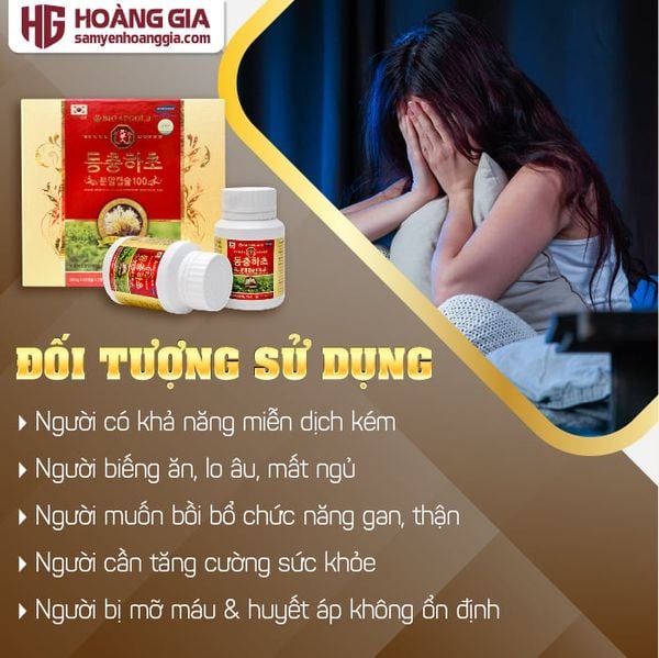 Viên Đông Trùng Hạ Thảo Hàn Quốc 100% 120 Viên