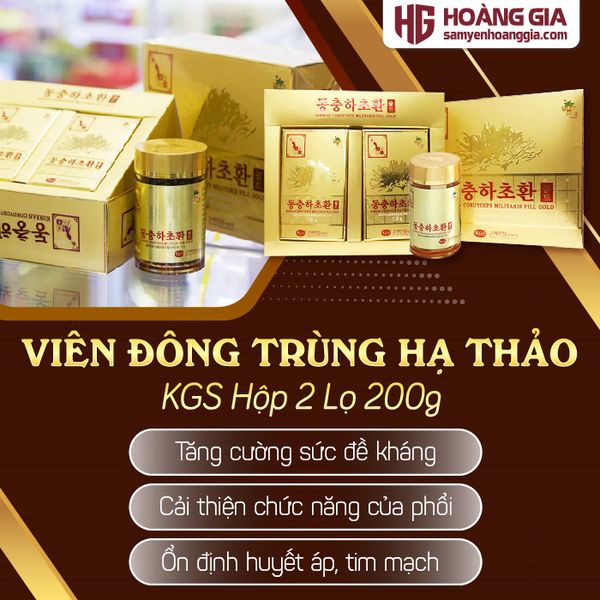 Viên đông trùng hạ thảo Hàn Quốc KGS 200g