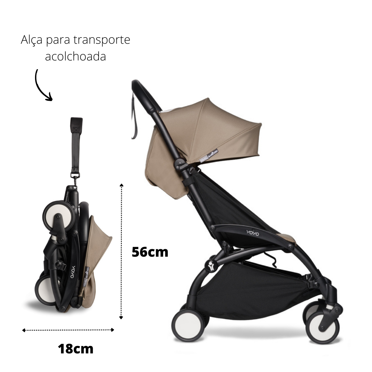 xe đẩy gấp gọn BABYZEN YOYO2 taupe Baby Rabbit Shop