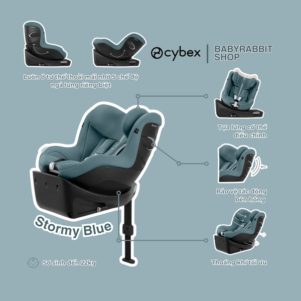 Car seat cybex Sirona Gi i-Size Plus phiên bản mới nhất Ghế ngồi ô