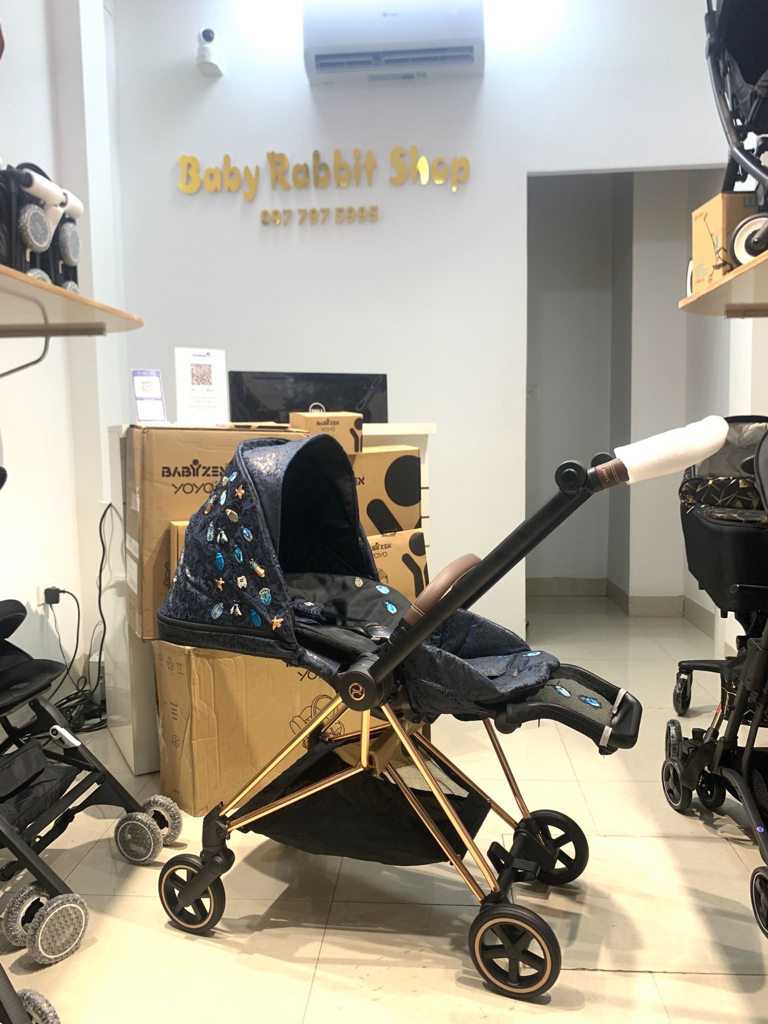 XE ĐẨY CYBEX MIOS 3 - Frame Rose Gold - Seat Pack Jewels of Nature 
