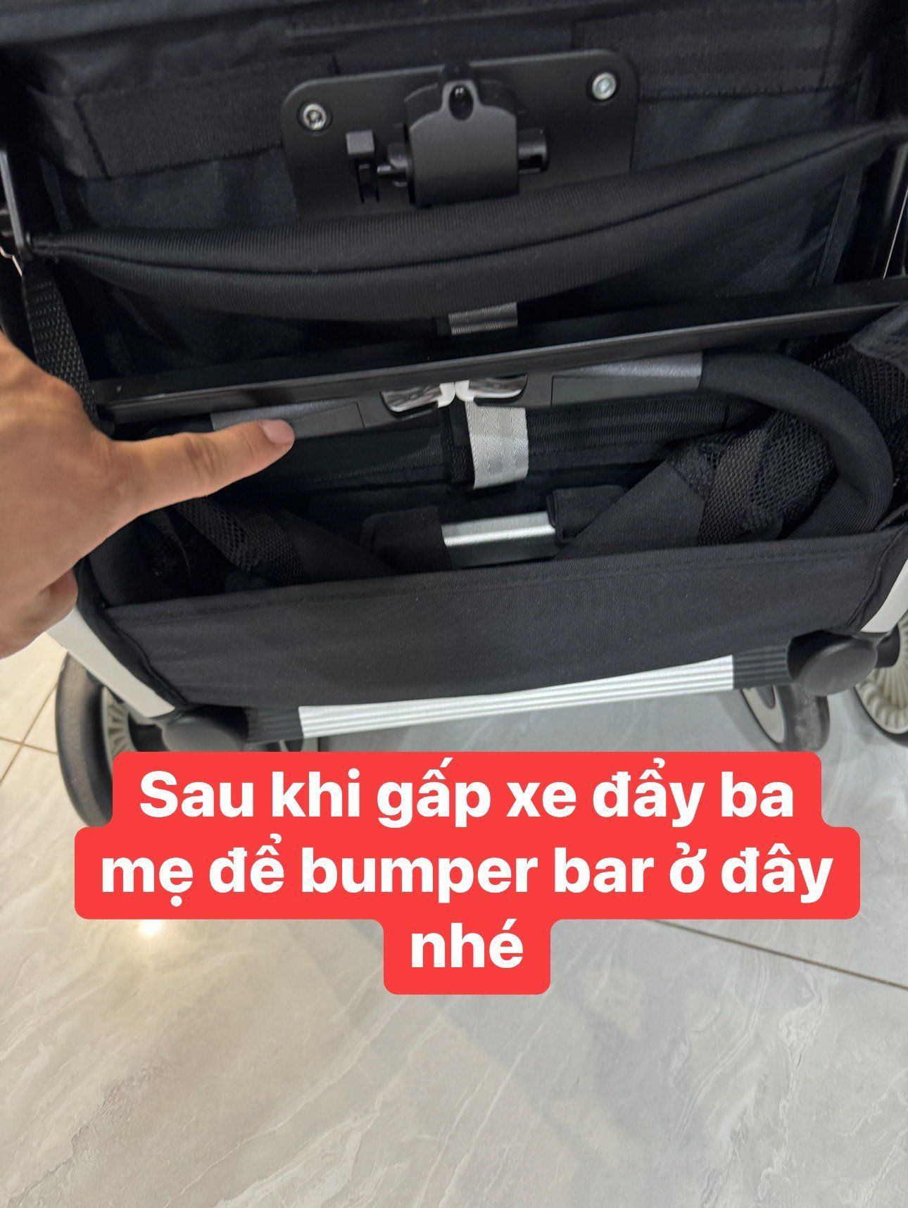 Baby Bumper Car GB Pockit+ Stroller Armrest - Adjustable PU