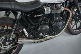  ANALOG CONE ENGINEERING 2-2 SHORTY PERFORMER MUFFLERS – TRIUMPH STREET TWIN 