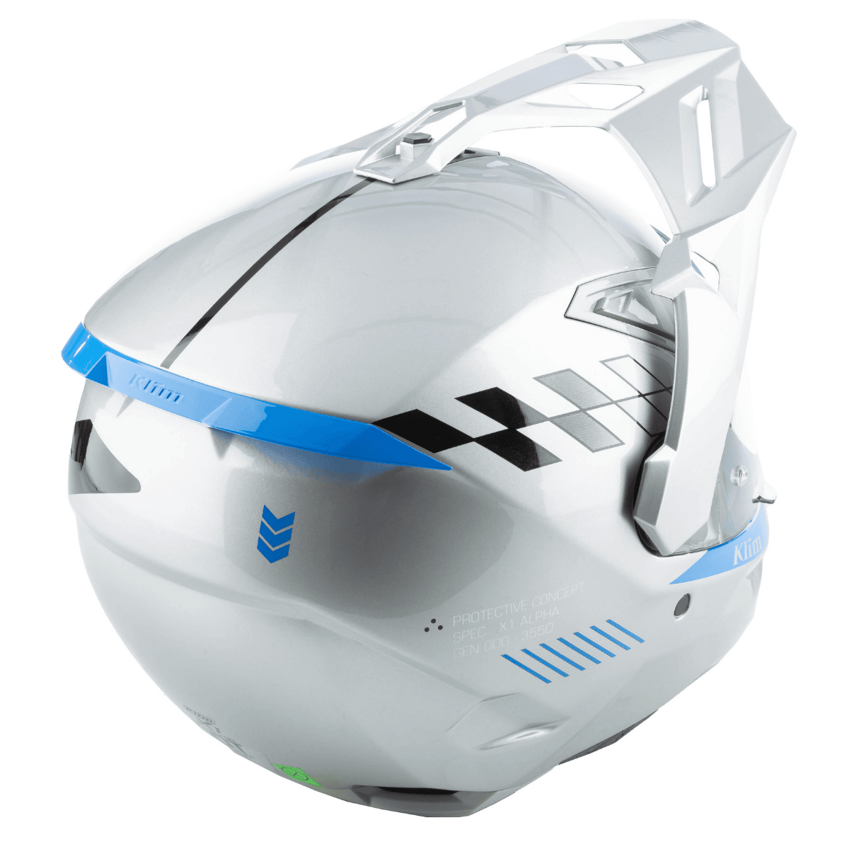  Mũ Adventure KLIM X1 Alpha - Electric Blue Lemonade 