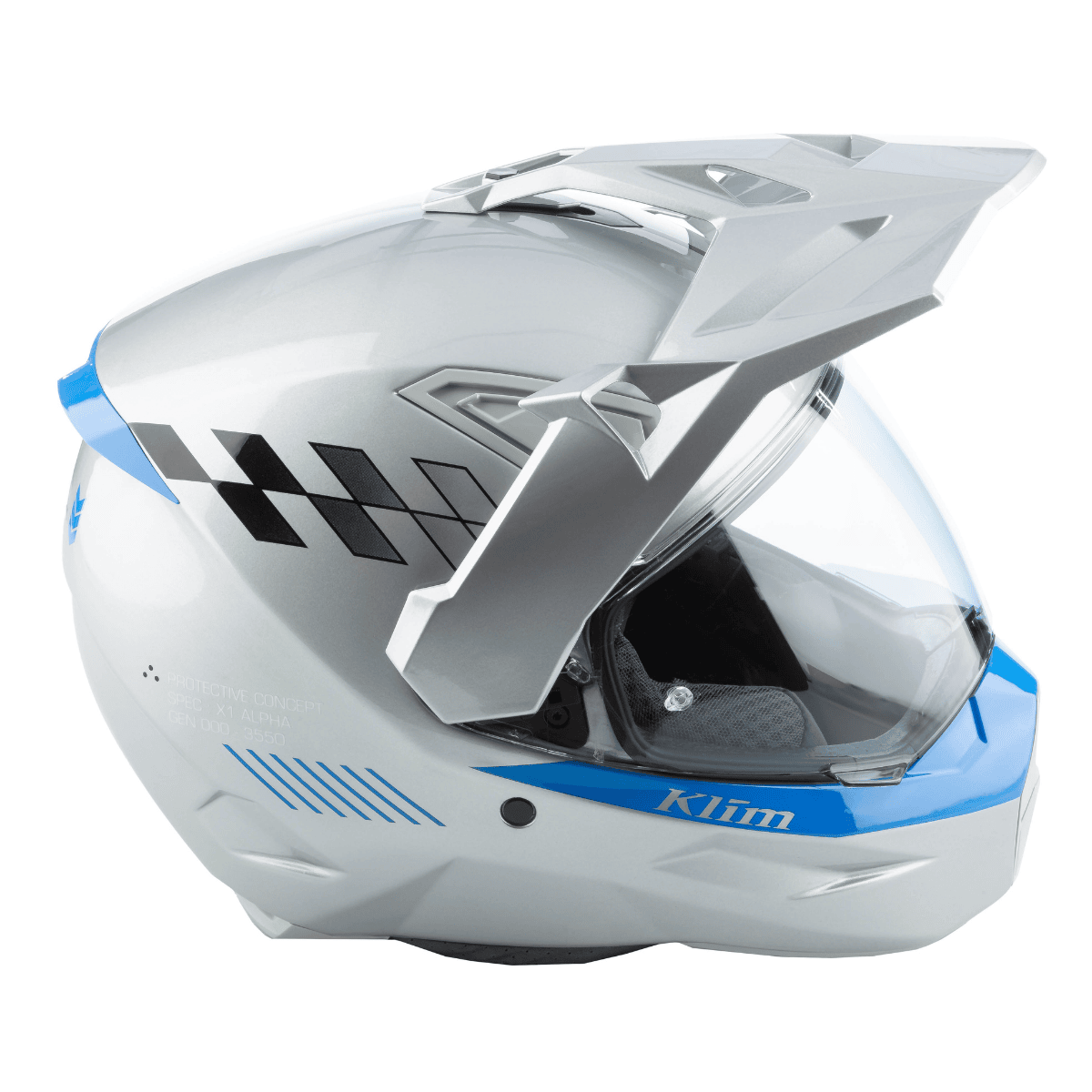  Mũ Adventure KLIM X1 Alpha - Electric Blue Lemonade 