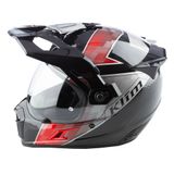  Mũ Adventure Klim Krios Pro Carbon - Spectrum Black - Fiery Red 