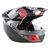  Mũ Adventure Klim Krios Pro Carbon - Spectrum Black - Fiery Red 