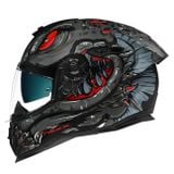  Mũ Fullface Nexx SX.100R Abisal - Black Red Matt 