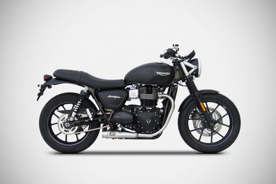  Pô Zard Slip-on Mirror Polished Triumph Street Twin 