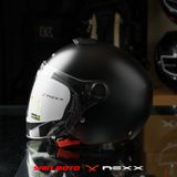  Mũ 3/4 Nexx Y.10 Plain - Black Matt 