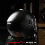  Mũ 3/4 Nexx Y.10 Plain - Black Matt 