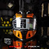  Mũ Fullface Nexx SX.100R Skidder - Orange Black 