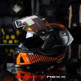  Mũ Fullface Nexx SX.100R Skidder - Orange Black 