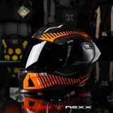  Mũ Fullface Nexx SX.100R Skidder - Orange Black 