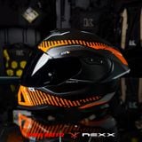 Mũ Fullface Nexx SX.100R Skidder - Orange Black 