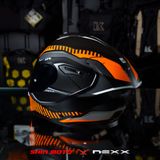  Mũ Fullface Nexx SX.100R Skidder - Orange Black 