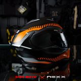  Mũ Fullface Nexx SX.100R Skidder - Orange Black 