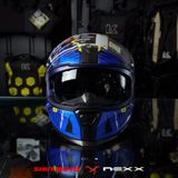 Mũ Fullface Nexx SX.100R Skidder - Blue Neon 