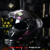  Mũ Fullface Nexx SX.100R Frenetic - Pink Black 
