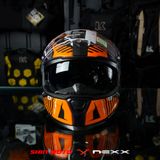  Mũ Fullface Nexx SX.100R Skidder - Orange Black 