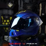  Mũ Fullface Nexx SX.100R Skidder - Blue Neon 