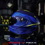  Mũ Fullface Nexx SX.100R Skidder - Blue Neon 