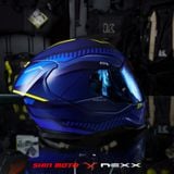  Mũ Fullface Nexx SX.100R Skidder - Blue Neon 