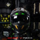  Mũ Fullface Nexx SX.100R Frenetic - Green Black 